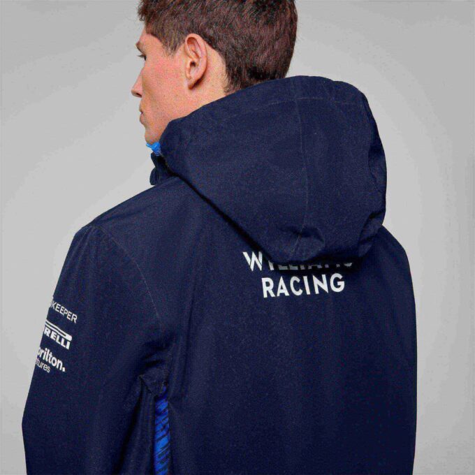 Chaqueta impermeable para hombre réplica Williams Racing 2025