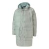 Chaqueta larga clásica de plumas «Gris-Verde»
