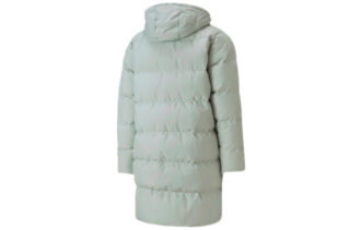 Chaqueta larga clásica de plumas «Gris-Verde»