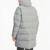 Chaqueta larga clásica de plumas «Gris-Verde»