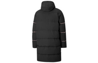 Chaqueta larga clásica de plumas «negra»