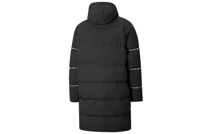 Chaqueta larga clásica de plumas «negra»