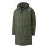 Chaqueta larga clásica de plumas «Verde militar»