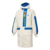 Chaqueta larga de forro polar «Blanco Azul»