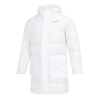 Chaqueta larga de plumas «blanca»