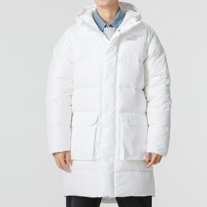 Chaqueta larga de plumas «blanca»