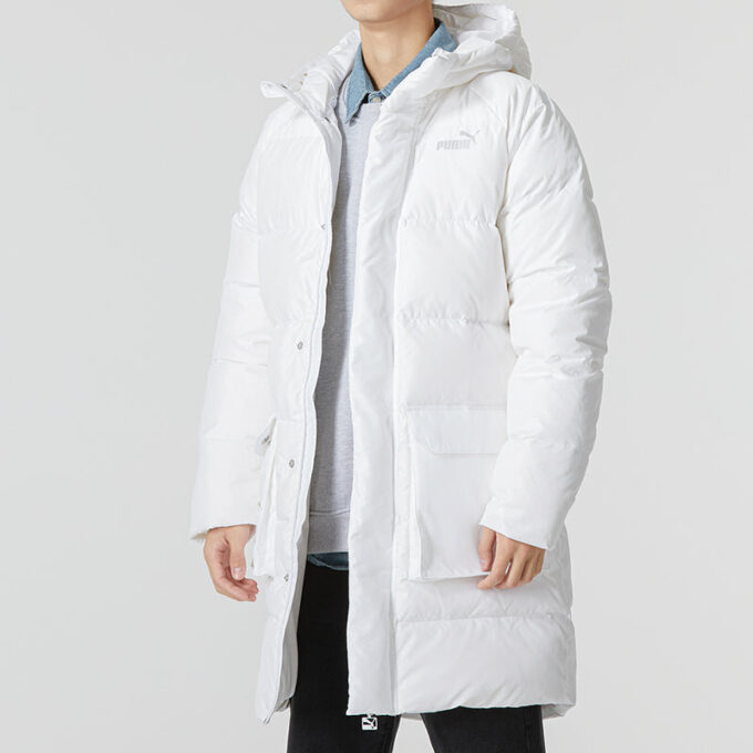 Chaqueta larga de plumas «blanca»