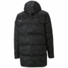 Chaqueta larga de plumas de camuflaje «negra»