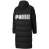 Chaqueta larga de plumas oversize «Negro y blanco»