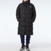 Chaqueta larga de plumas oversize «Negro y blanco»