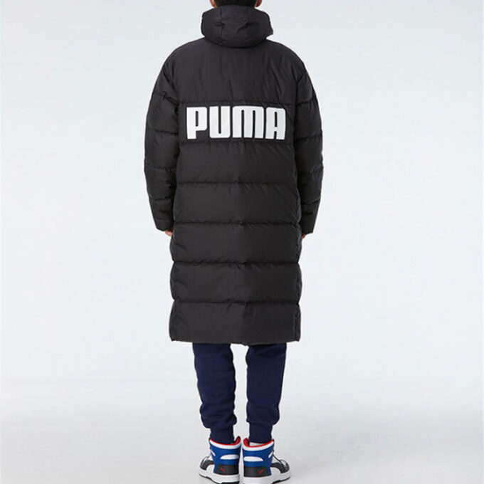 Chaqueta larga de plumas oversize «Negro y blanco»
