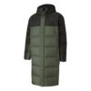 Chaqueta larga de plumas oversize «Verde Negro»