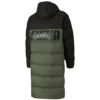 Chaqueta larga de plumas oversize «Verde Negro»