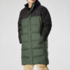 Chaqueta larga de plumas oversize «Verde Negro»