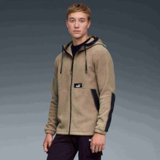 Chaqueta polar con capucha y aislamiento para hombre
