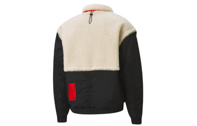 Chaqueta polar Sherpa PUMA x Attempt «Beige, negro y naranja»