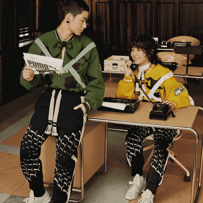 Chaqueta PUMA x Staffonly X Monopoly «Verde»