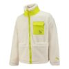 Chaqueta Sherpa con bolsillo de parche «Blanca»
