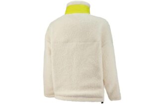 Chaqueta Sherpa con bolsillo de parche «Blanca»