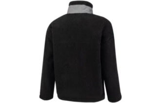 Chaqueta Sherpa con bolsillo de parche «Negra»