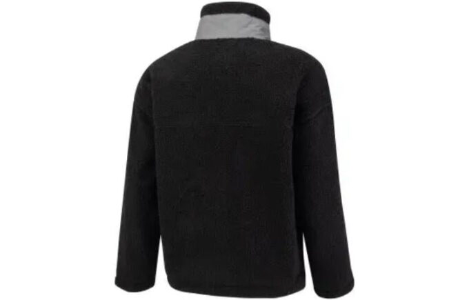 Chaqueta Sherpa con bolsillo de parche «Negra»