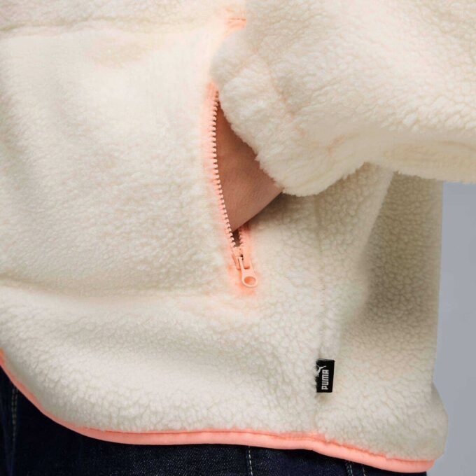 Chaqueta Sherpa de forro polar para mujer