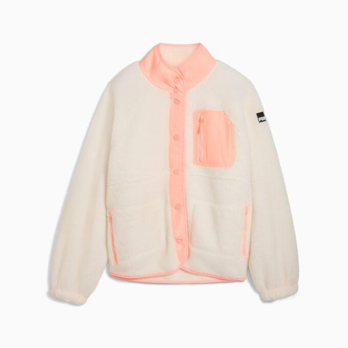 Chaqueta Sherpa de forro polar para mujer