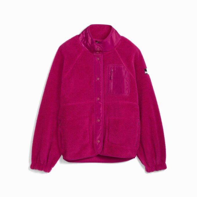 Chaqueta Sherpa de forro polar para mujer