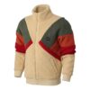 Chaqueta Sherpa Retro Block «Marrón Rojo Verde»