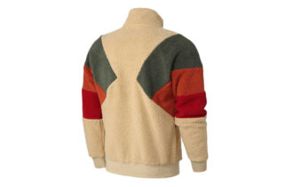 Chaqueta Sherpa Retro Block «Marrón Rojo Verde»