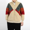 Chaqueta Sherpa Retro Block «Marrón Rojo Verde»