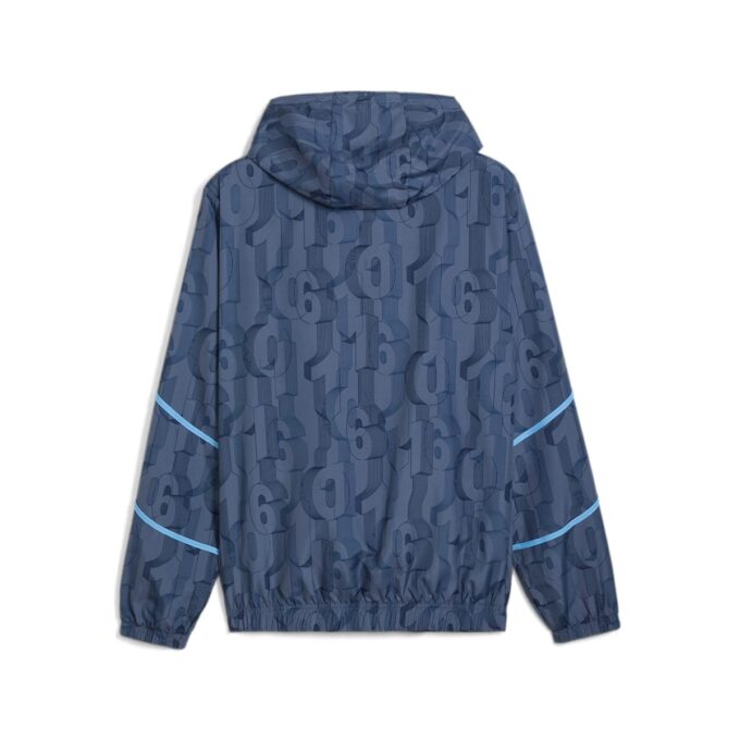Chaqueta tejida prepartido del Manchester City «Azul tinta»
