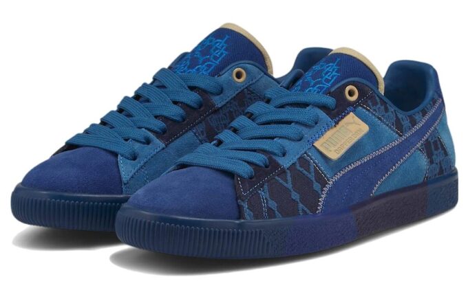 Clyde Vintage x Dapper Dan «Pasarela previa al partido – Azul»