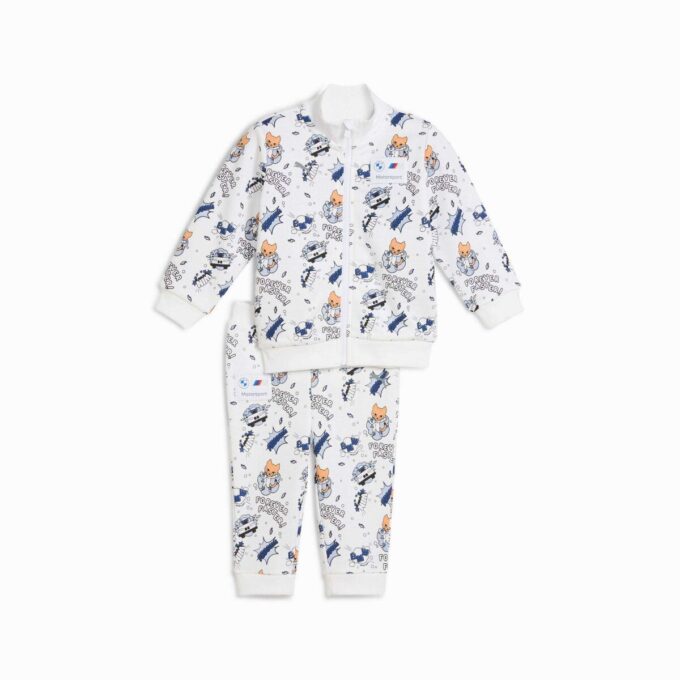 Conjuntos a juego de BMW M Motorsport: Conjunto de chaqueta y pantalón con cremallera de 2 piezas para niños pequeños