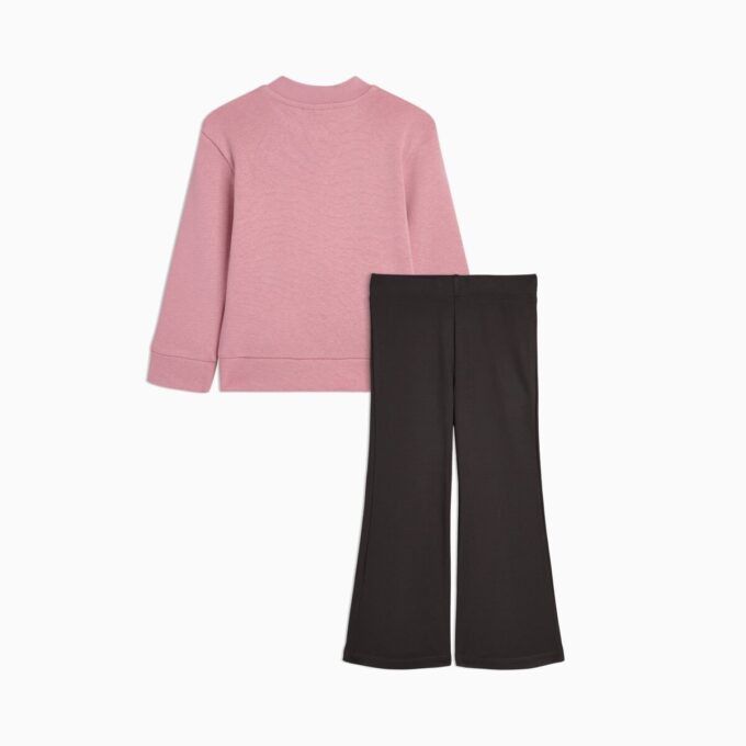 Conjuntos a juego de chaqueta polar y leggings acampanados para niños pequeños