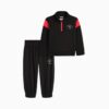 Conjuntos a juego de chándal y sudadera de algodón polar con cremallera de un cuarto para niños pequeños