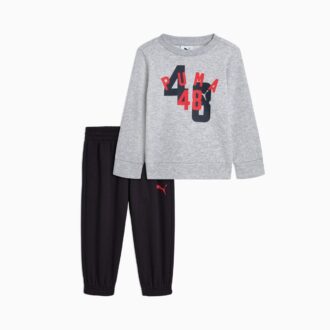 Conjuntos a juego de sudadera y joggers de algodón polar para niños pequeños