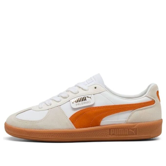 Cuero Palermo «Blanco Naranja Glo»