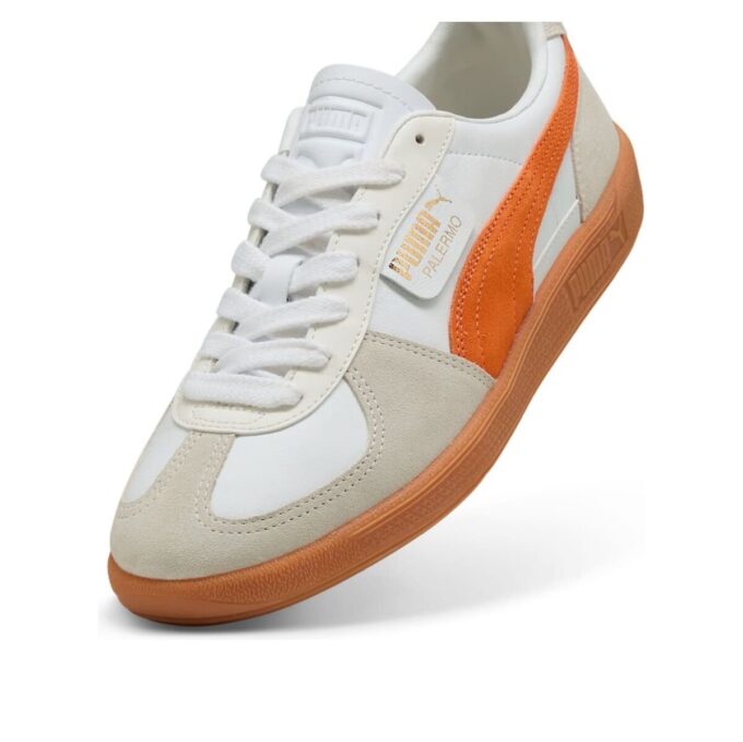 Cuero Palermo «Blanco Naranja Glo»