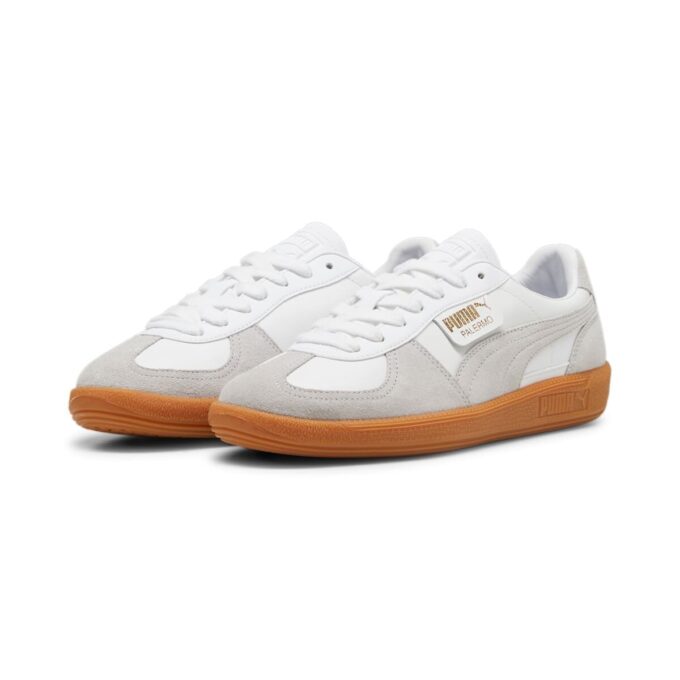 Cuero Palermo «Goma Blanca Glacial Gris»