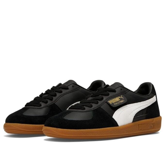 Cuero Palermo «Pluma Negra Gris Goma»