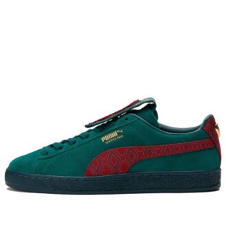Dapper Dan x Suede «Estampado Jacquard – Verde Universitario»