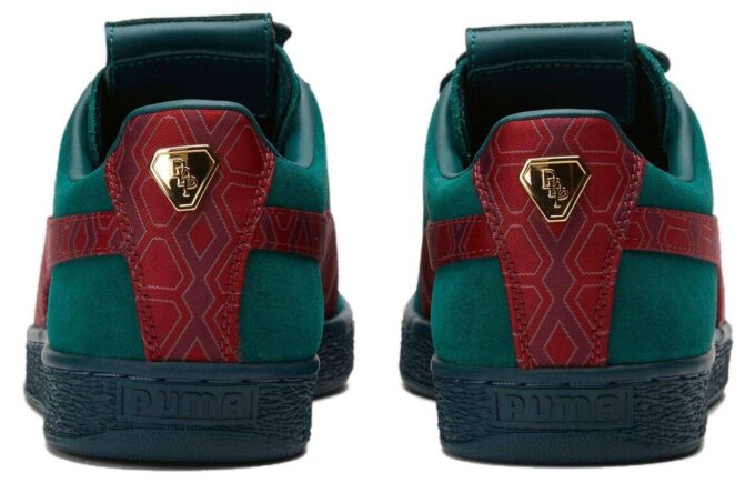 Dapper Dan x Suede «Estampado Jacquard – Verde Universitario»