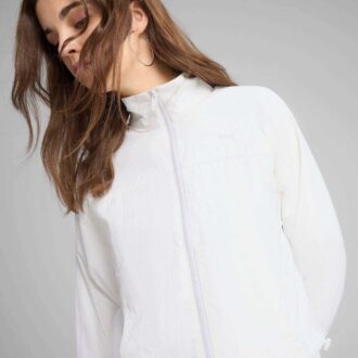 DARE TO Chaqueta tejida extragrande con cremallera completa para mujer