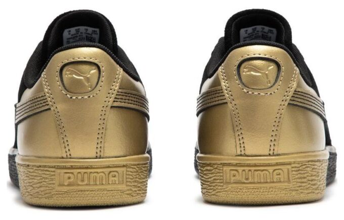 Equipo de baile Suede «Negro Dorado Metálico»