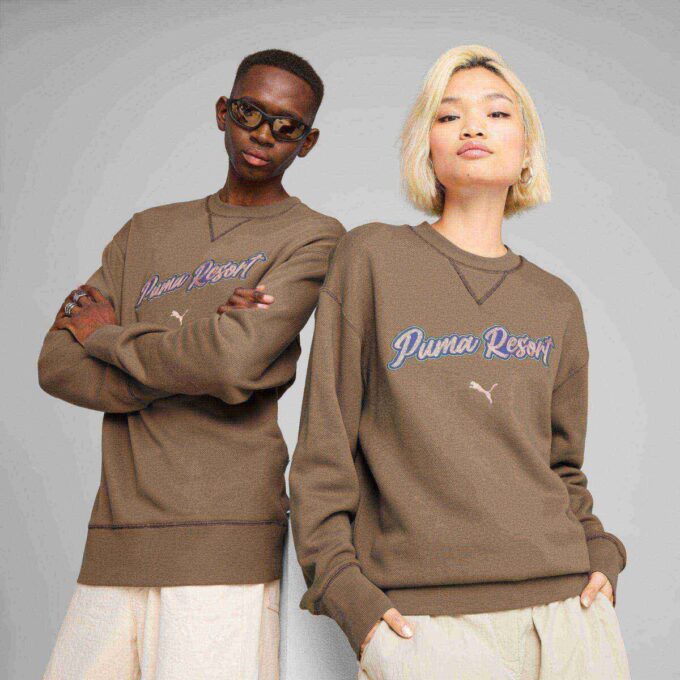 ESENCIALES PREMIUM Sudadera con capucha y estampado relajado para hombre