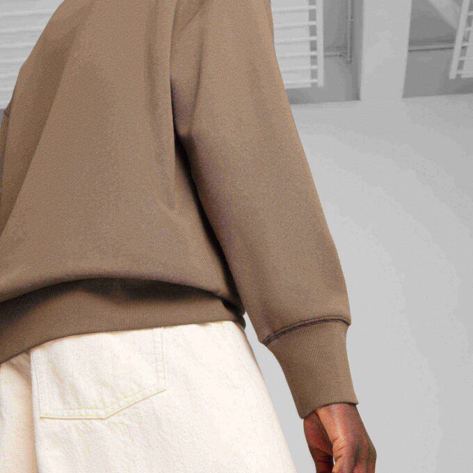 ESENCIALES PREMIUM Sudadera con capucha y estampado relajado para hombre
