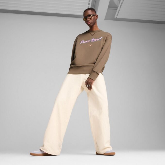 ESENCIALES PREMIUM Sudadera con capucha y estampado relajado para hombre