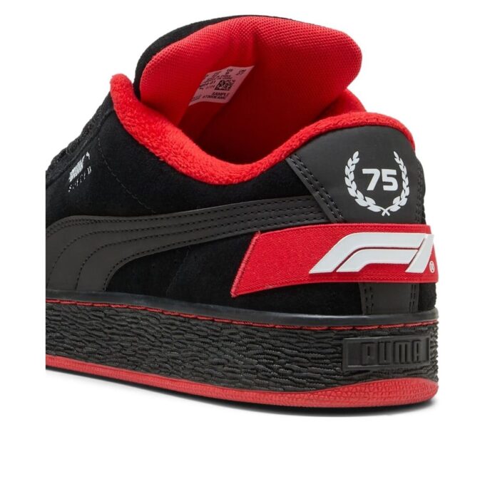 Fórmula 1 75 años Suede XL «Black Pop Red»