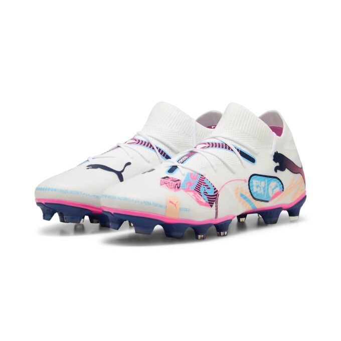 Future 7 Match Volume UP FG/AG «Blanco, Azul Luminoso, Rosa»